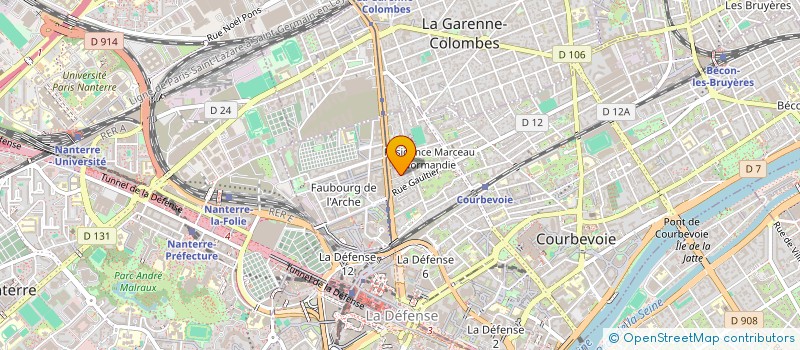 localisation de l'entreprise MADAME CINDY RICLET à COURBEVOIE