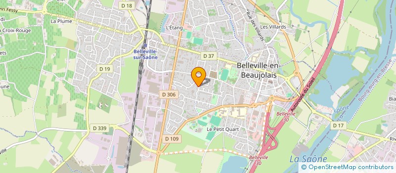 localisation de l'entreprise MADAME CINDY RIQUIER  BELLEVILLE-EN-BEAUJOLAIS