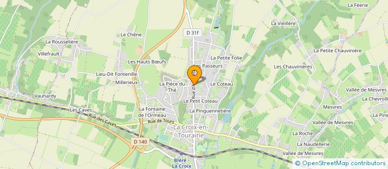 localisation de l'entreprise MADAME CINDY ROBINEAU  LA CROIX-EN-TOURAINE