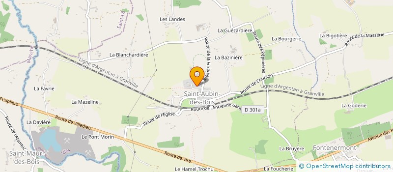 localisation de l'entreprise MADAME CINDY ROUSSEAU  SAINT-AUBIN-DES-BOIS