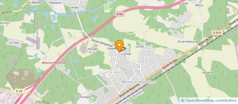 localisation de l'entreprise MADAME CINDY RUET  BENESSE-MAREMNE