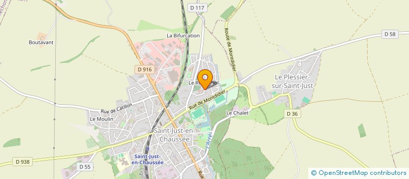 localisation de l'entreprise MADAME CINDY SAINNEVILLE  SAINT-JUST-EN-CHAUSSEE