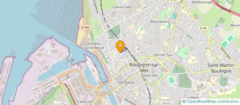 localisation de l'entreprise MADAME CINDY SAUVAGE à BOULOGNE-SUR-MER
