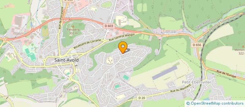 localisation de l'entreprise MADAME CINDY SCHUH  SAINT-AVOLD