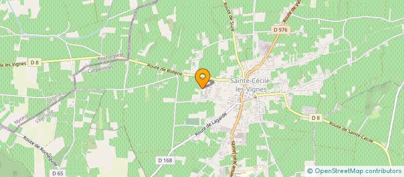 localisation de l'entreprise MADAME CINDY SQUELARD  SAINTE-CECILE-LES-VIGNES