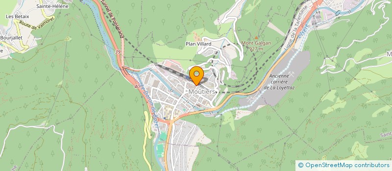 localisation de l'entreprise MADAME CINDY SURRE  MOUTIERS