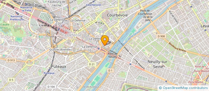 localisation de l'entreprise MADAME CINDY TAFAKOURT à COURBEVOIE