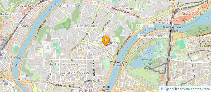 localisation de l'entreprise MADAME CINDY TCHOUNGUI à CALUIRE-ET-CUIRE