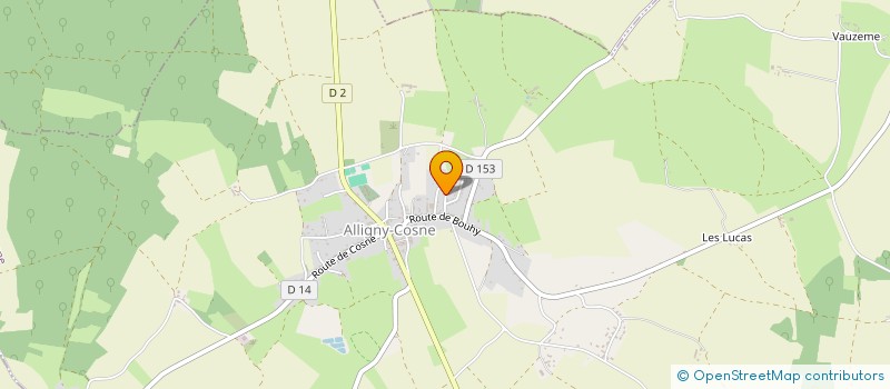 localisation de l'entreprise MADAME CINDY TELLIER à ALLIGNY-COSNE