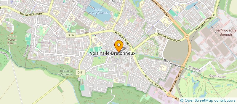 localisation de l'entreprise MADAME CINDY TEMPEZ  VOISINS-LE-BRETONNEUX