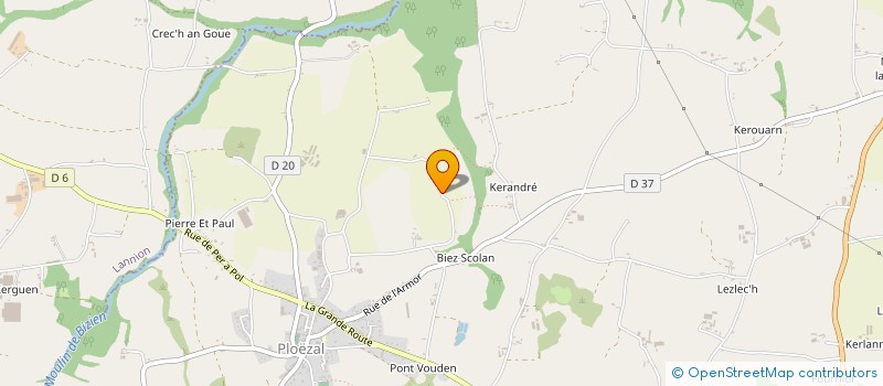 localisation de l'entreprise MADAME CINDY TETU  PLOEZAL