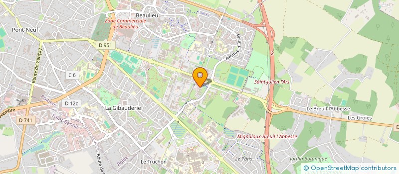 localisation de l'entreprise MADAME CINDY TIEGOUE  POITIERS