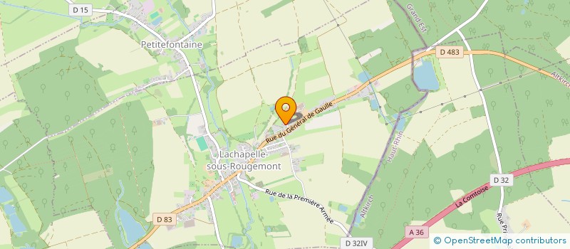 localisation de l'entreprise MADAME CINDY TRAVERS à LACHAPELLE-SOUS-ROUGEMONT