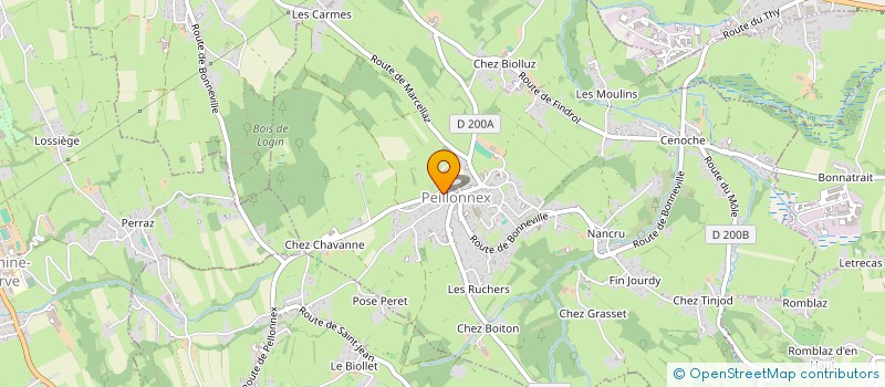 localisation de l'entreprise MADAME CINDY VALLIER  PEILLONNEX