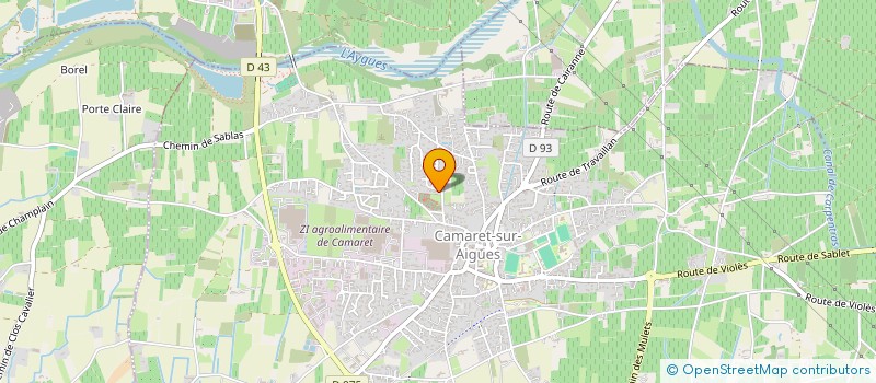 localisation de l'entreprise MADAME CINDY VANDENBERGHE  CAMARET-SUR-AIGUES