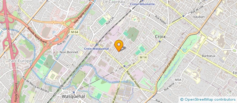 localisation de l'entreprise MADAME CINDY VANHOVE à CROIX