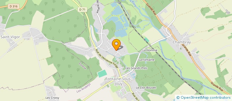 localisation de l'entreprise MADAME CINDY VAUDRON  FONTAINE-SOUS-JOUY