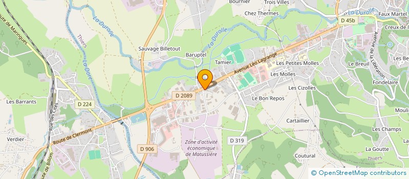 localisation de l'entreprise MADAME CINDY VIENNET à THIERS