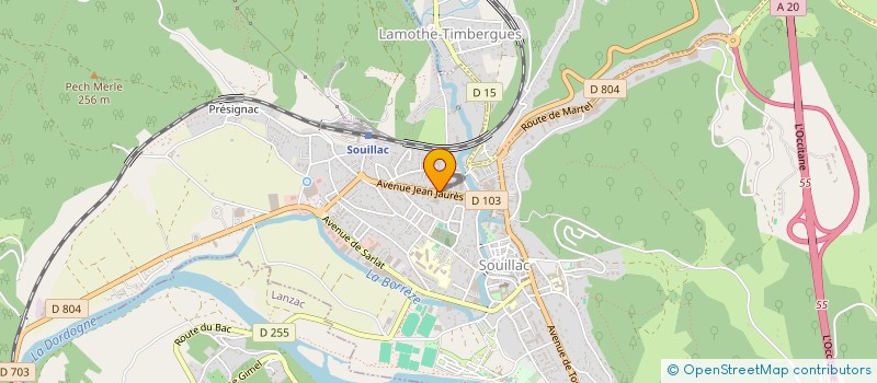 localisation de l'entreprise MADAME CINDY VILATTE  SOUILLAC