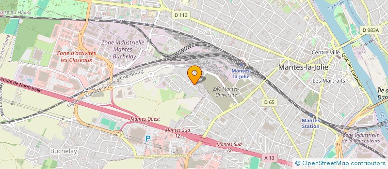 localisation de l'entreprise MADAME CINDY VIRASSAMY  BUCHELAY