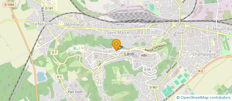 localisation de l'entreprise MADAME CINDY WALLET à LAON