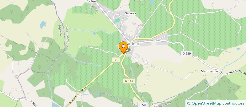 localisation de l'entreprise MADAME CINDY WEISS  COCUMONT