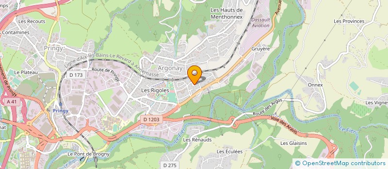 localisation de l'entreprise MADAME CINDY YEBBOUS à ARGONAY