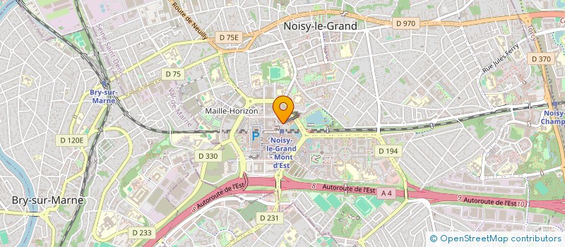 localisation de l'entreprise MADAME CINEIA-CRISTINA DE JESUS SILVA à NOISY-LE-GRAND
