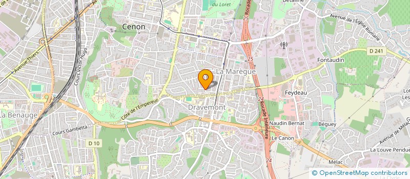 localisation de l'entreprise MADAME CINNA BA  CENON