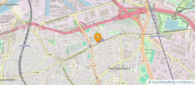 localisation de l'entreprise MADAME CINTHIA GOMIS à GENNEVILLIERS