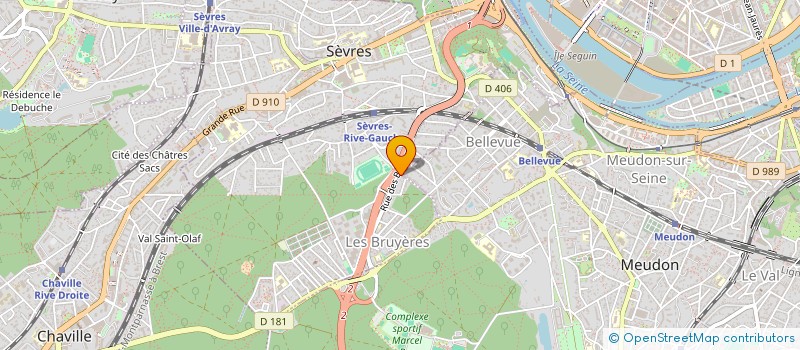 localisation de l'entreprise MADAME CINTHIA PATRICIA PETET MBIAKOP à SEVRES
