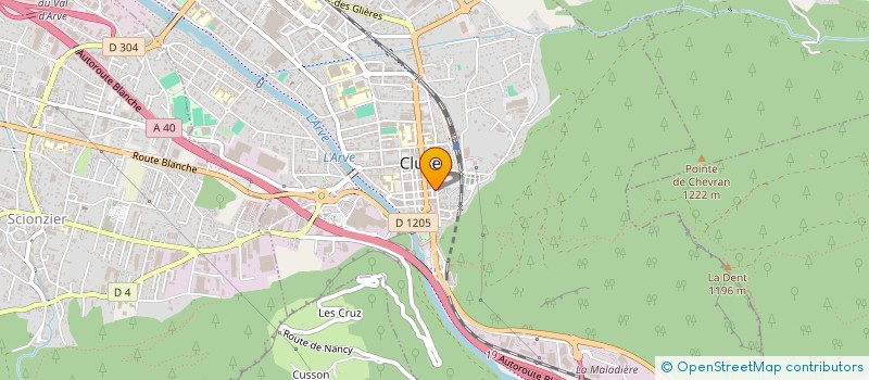 localisation de l'entreprise MADAME CINTHYA CARABETTA  CLUSES