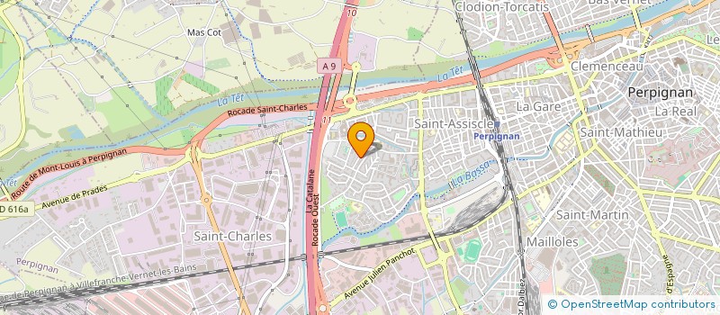 localisation de l'entreprise MADAME CINTHYA RODRIGUES  PERPIGNAN