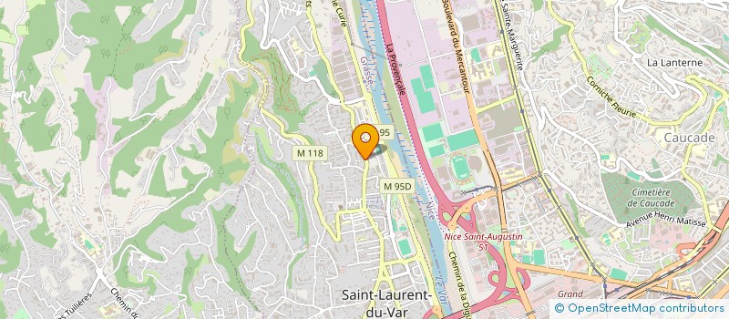 localisation de l'entreprise MADAME CINTI MESSAGER  SAINT-LAURENT-DU-VAR