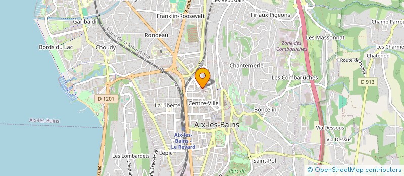 localisation de l'entreprise MADAME CINTIA CHAGAS LEITE  AIX-LES-BAINS