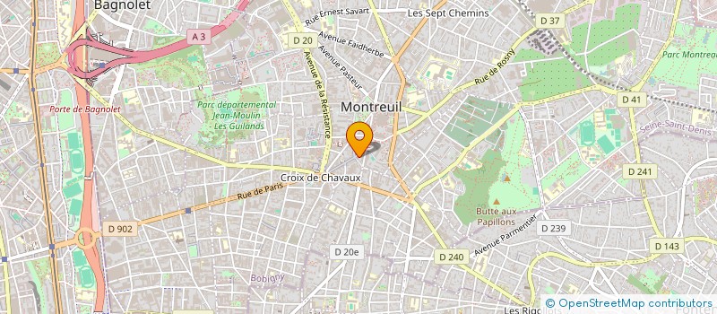 localisation de l'entreprise MADAME CINTIA PINTO MATOS à MONTREUIL