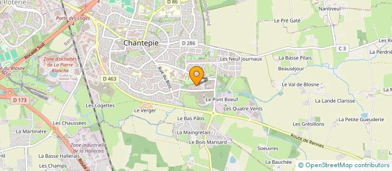 localisation de l'entreprise MADAME CINZIA GUARNACCIA  CHANTEPIE