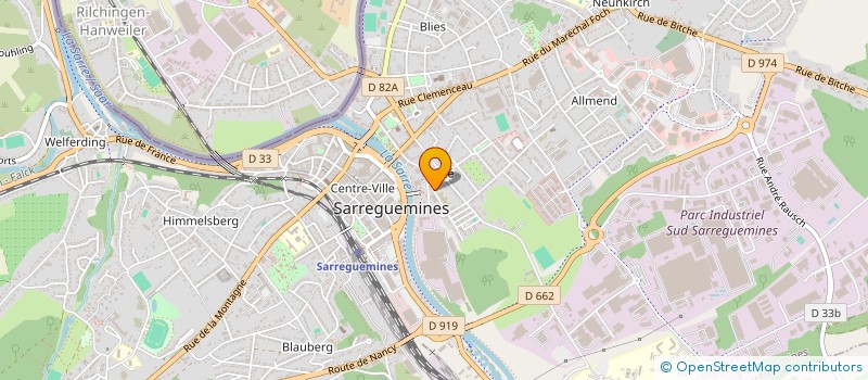 localisation de l'entreprise MADAME CINZIA SAPORITO  SARREGUEMINES