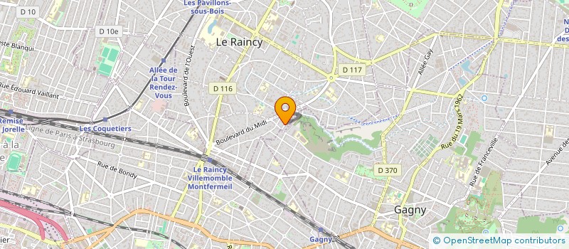 localisation de l'entreprise MADAME CINZIA SPERDUTI à LE RAINCY