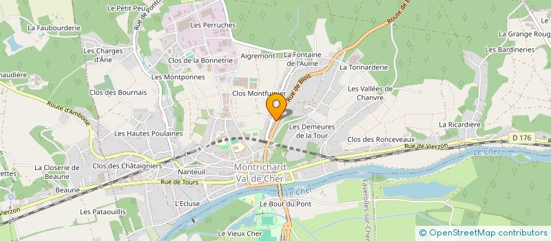 localisation de l'entreprise MADAME CIRILA FURLAN  MONTRICHARD-VAL-DE-CHER