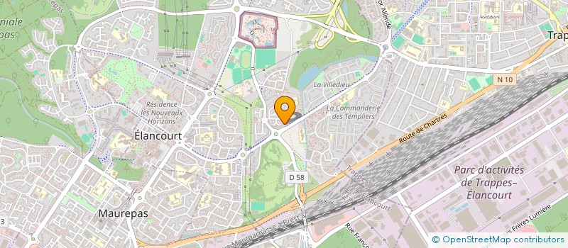 localisation de l'entreprise MADAME CISSE BA  ELANCOURT