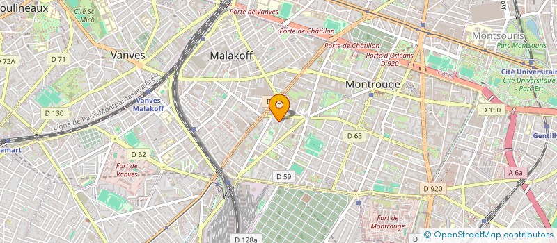 localisation de l'entreprise MADAME CISSE CAMARA  MONTROUGE