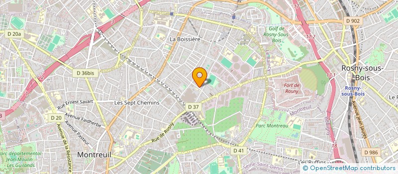 localisation de l'entreprise MADAME CISSE DIOP à MONTREUIL