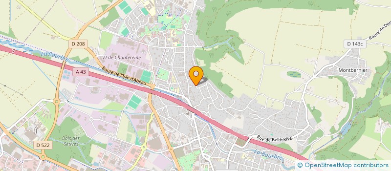 localisation de l'entreprise MADAME CLADY DE BONI  BOURGOIN-JALLIEU