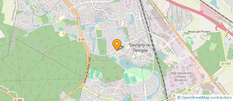 localisation de l'entreprise MADAME CLAIDY SANTOS ALVES  SAVIGNY-LE-TEMPLE
