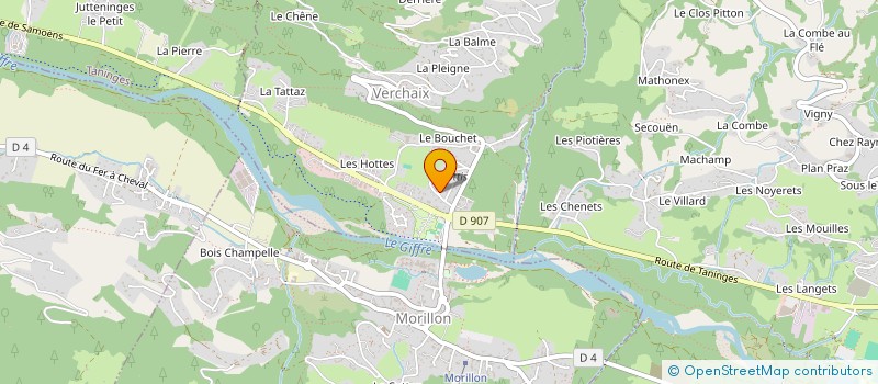 localisation de l'entreprise MADAME CLAIR DONNELLY à VERCHAIX