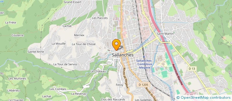 localisation de l'entreprise MADAME CLAIRALINE HILT  SALLANCHES