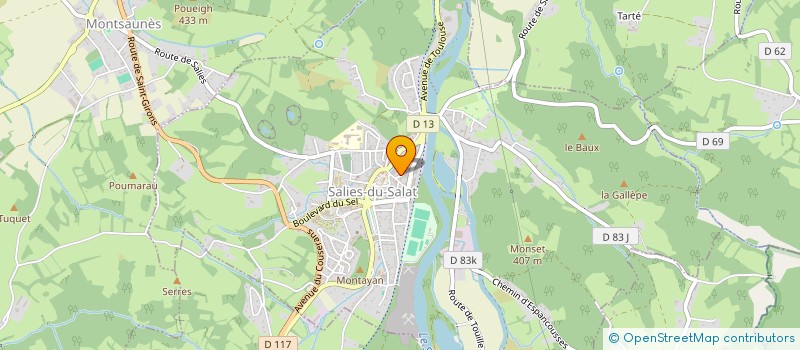 localisation de l'entreprise MADAME CLAIRE ADER  SALIES-DU-SALAT