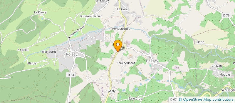 localisation de l'entreprise MADAME CLAIRE AGNES JEANNE CILLI  ROISEY