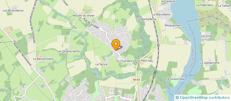 localisation de l'entreprise MADAME CLAIRE-AGNES TREGOUET  LA CHAPELLE-SUR-ERDRE